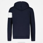 Clothing HVDBF67 Men Le Coq Sportif Hooded Sweatshirt Blue - Image 3