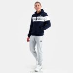 Clothing HVDBF67 Men Le Coq Sportif Hooded Sweatshirt Blue - Image 5
