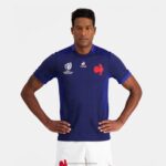 Clothing HVDBF692 Men Le Coq Sportif Replica Jersey Xv De France - Rugby World Cup 2023 Blue