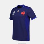 Clothing HVDBF692 Men Le Coq Sportif Replica Jersey Xv De France - Rugby World Cup 2023 Blue - Image 6