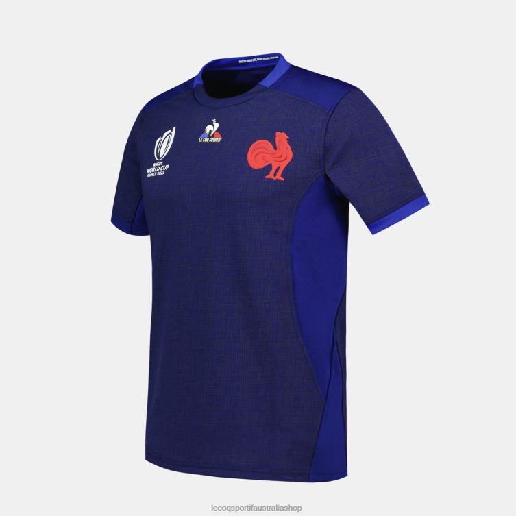 Clothing HVDBF692 Men Le Coq Sportif Replica Jersey Xv De France - Rugby World Cup 2023 Blue - Image 6