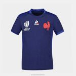 Clothing HVDBF694 Children Le Coq Sportif Replica Jersey Xv De France - Rugby World Cup 2023 Blue - Image 2