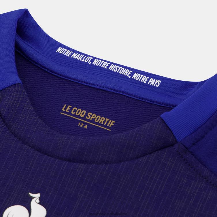 Clothing HVDBF694 Children Le Coq Sportif Replica Jersey Xv De France - Rugby World Cup 2023 Blue - Image 8