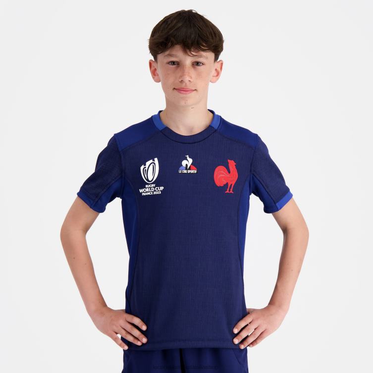 clothing_hvdbf694_children_le_coq_sportif_replica_jersey_xv_de_france_rugby_world_cup_2023_blue.jpg Clothing HVDBF694 Children Le Coq Sportif Replica Jersey Xv De France - Rugby World Cup 2023 Blue - Image 1