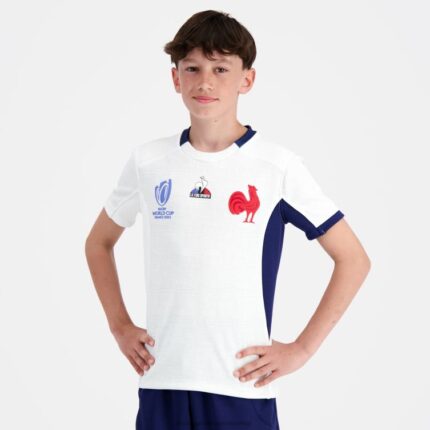 Clothing HVDBF695 Children Le Coq Sportif Replica Jersey Xv De France - Rugby World Cup 2023 White