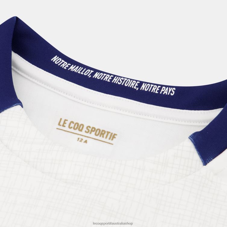 Clothing HVDBF695 Children Le Coq Sportif Replica Jersey Xv De France - Rugby World Cup 2023 White - Image 8