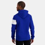 Clothing HVDBF6 Men Le Coq Sportif Hooded Sweatshirt Blue - Image 4