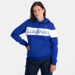 Clothing HVDBF6 Men Le Coq Sportif Hooded Sweatshirt Blue - Image 6