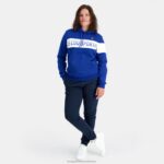 Clothing HVDBF6 Men Le Coq Sportif Hooded Sweatshirt Blue - Image 8