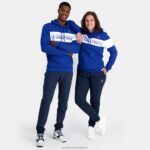Clothing HVDBF6 Men Le Coq Sportif Hooded Sweatshirt Blue - Image 9