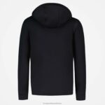 Clothing HVDBF70 Men Le Coq Sportif Hooded Sweatshirt With Zip Black - Image 3