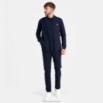 Clothing HVDBF71 Men Le Coq Sportif Zipped Sweatshirt Blue - Image 5