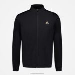 Clothing HVDBF72 Men Le Coq Sportif Zipped Sweatshirt Black - Image 2