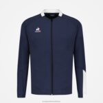 Clothing HVDBF74 Men Le Coq Sportif Zipped Sweatshirt Blue - Image 2