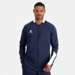 Clothing HVDBF74 Men Le Coq Sportif Zipped Sweatshirt Blue
