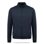 Clothing HVDBF77 Men Le Coq Sportif Zipped Sweatshirt Blue - Image 2