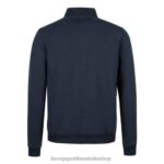 Clothing HVDBF77 Men Le Coq Sportif Zipped Sweatshirt Blue - Image 3