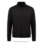 Clothing HVDBF78 Men Le Coq Sportif Zipped Sweatshirt Black - Image 2
