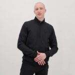 Clothing HVDBF78 Men Le Coq Sportif Zipped Sweatshirt Black