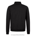 Clothing HVDBF78 Men Le Coq Sportif Zipped Sweatshirt Black - Image 3