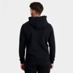 Clothing HVDBF7 Men Le Coq Sportif Hooded Sweatshirt Black - Image 4