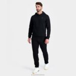 Clothing HVDBF7 Men Le Coq Sportif Hooded Sweatshirt Black - Image 5