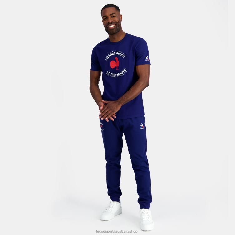 Clothing HVDBF87 Men Le Coq Sportif Trousers - France Rugby Blue - Image 5
