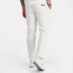 Clothing HVDBF89 Men Le Coq Sportif Fashion Trousers White - Image 4