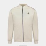 Clothing HVDBF8 Men Le Coq Sportif Zipped Sweatshirt Brown - Image 2