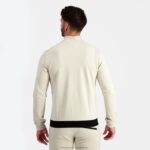 Clothing HVDBF8 Men Le Coq Sportif Zipped Sweatshirt Brown - Image 4