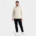 Clothing HVDBF9 Men Le Coq Sportif Hooded Sweatshirt Brown - Image 5