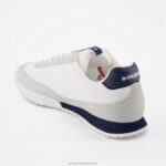 Shoes HVDBF282 Men Le Coq Sportif Shoe Veloce Ii Tricolore White - Image 3