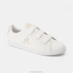 Shoes HVDBF371 Women Le Coq Sportif Shoe Elsa Velcros Premium White - Image 2