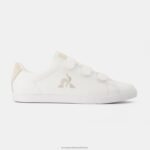 Shoes HVDBF371 Women Le Coq Sportif Shoe Elsa Velcros Premium White