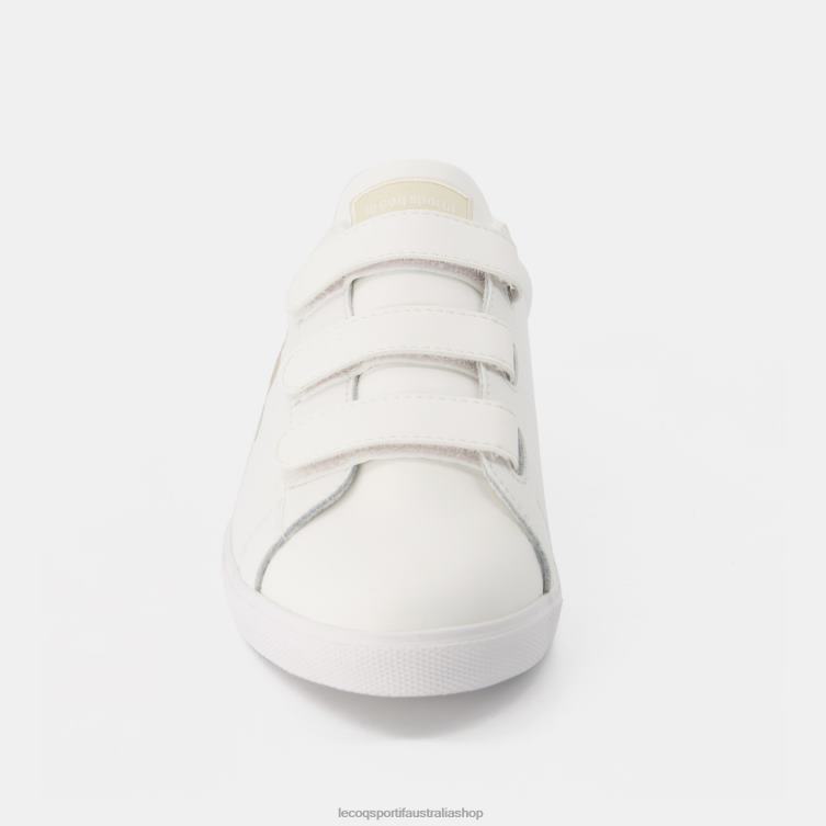 Shoes HVDBF371 Women Le Coq Sportif Shoe Elsa Velcros Premium White - Image 4