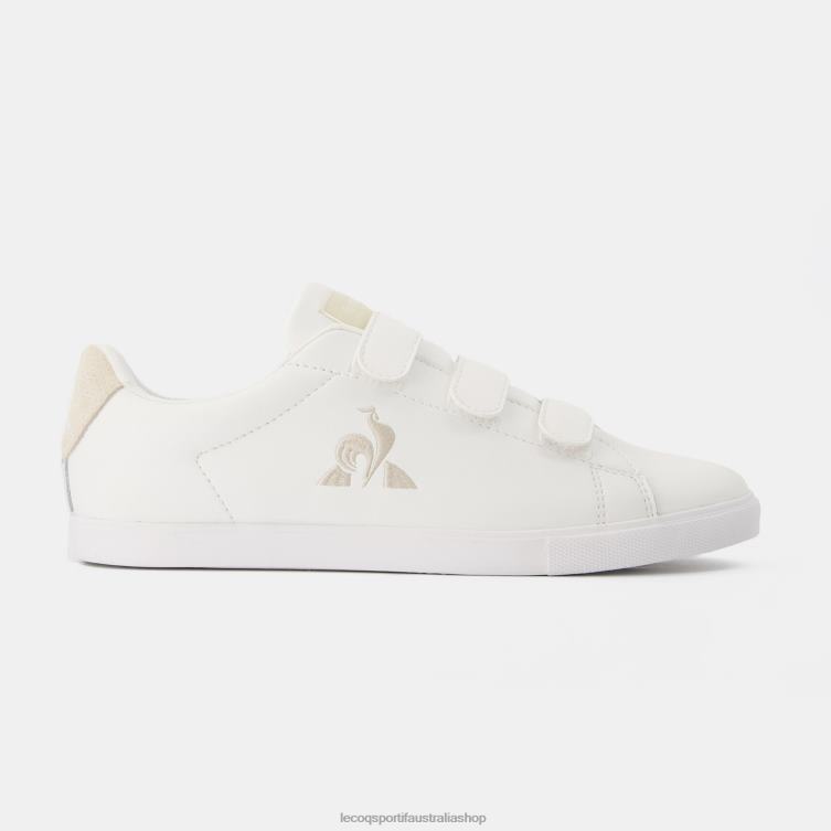 Shoes HVDBF371 Women Le Coq Sportif Shoe Elsa Velcros Premium White - Image 1