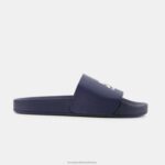 Shoes HVDBF424 Children Le Coq Sportif Slides Made In France Blue