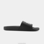 Shoes HVDBF426 Children Le Coq Sportif Slides Made In France Black