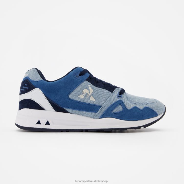 Shoes HVDBF532 Men Le Coq Sportif Shoe Lcs R1000 Denim Blue - Image 1
