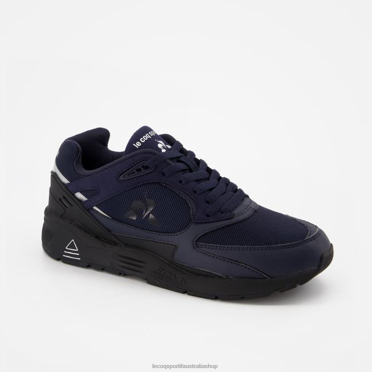 Shoes HVDBF542 Men Le Coq Sportif Shoe Lcs R1100 Black Sole Blue - Image 2