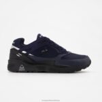 Shoes HVDBF542 Men Le Coq Sportif Shoe Lcs R1100 Black Sole Blue