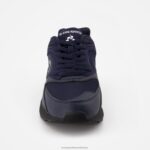 Shoes HVDBF542 Men Le Coq Sportif Shoe Lcs R1100 Black Sole Blue - Image 4