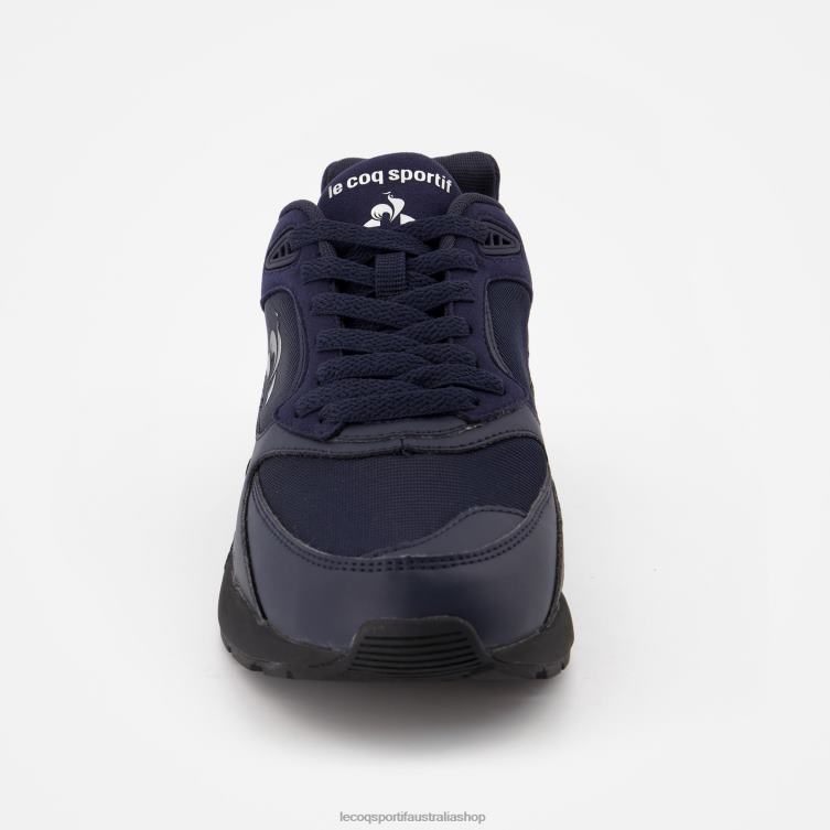 Shoes HVDBF542 Men Le Coq Sportif Shoe Lcs R1100 Black Sole Blue - Image 4