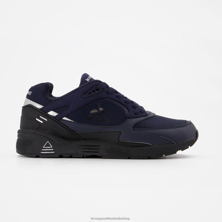 Shoes HVDBF542 Men Le Coq Sportif Shoe Lcs R1100 Black Sole Blue - Image 1