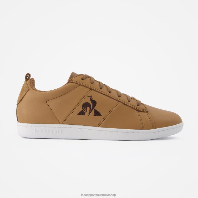 Shoes HVDBF563 Men Le Coq Sportif Shoe Courtclassic Craft Brown - Image 1