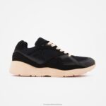 Shoes HVDBF622 Women Le Coq Sportif Shoe Lcs R850 W Street Satin Black
