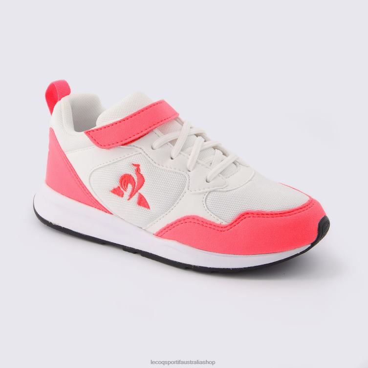 Shoes HVDBF671 Children Le Coq Sportif Shoe Lcs R500 Girl Fluo White - Image 2