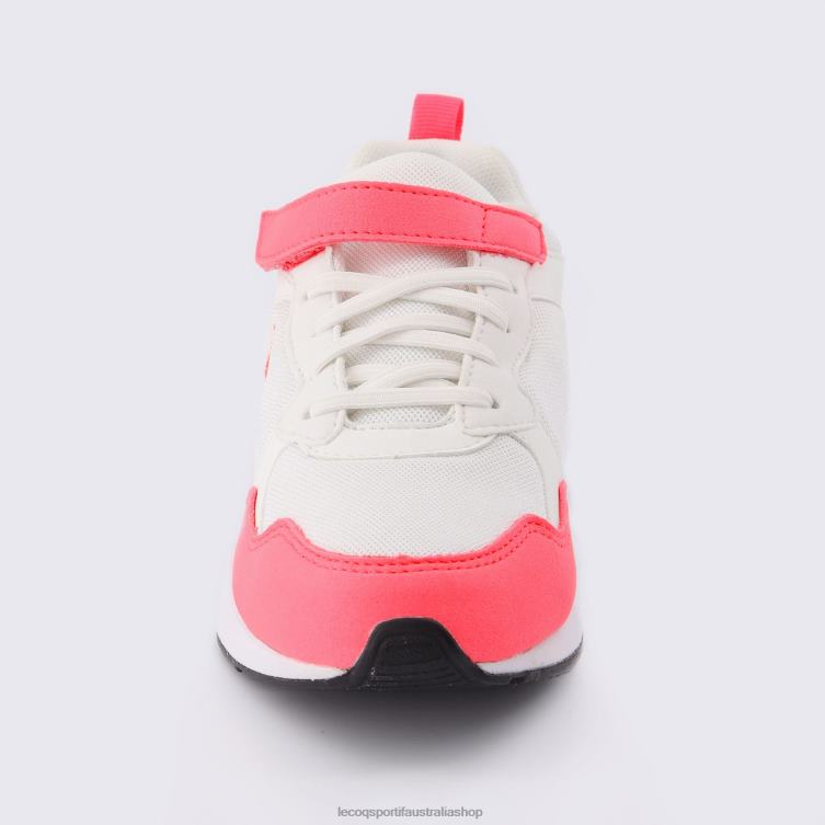 Shoes HVDBF671 Children Le Coq Sportif Shoe Lcs R500 Girl Fluo White - Image 4