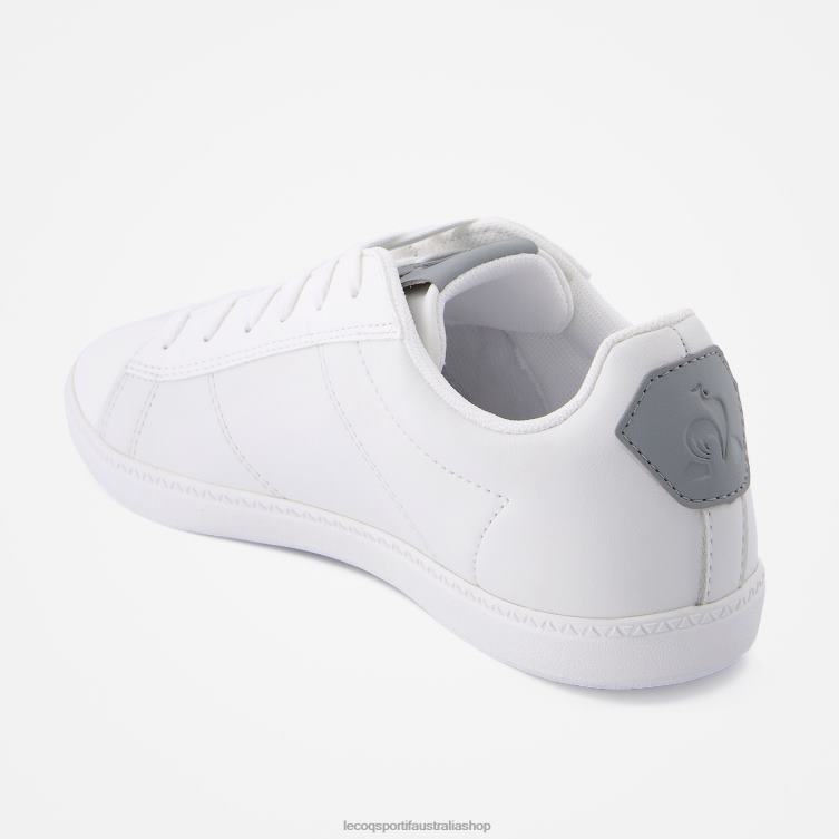 Shoes HVDBF687 Children Le Coq Sportif Shoe Courtclassic Junior 2 Tones White - Image 3