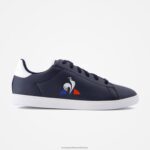 Shoes HVDBF688 Children Le Coq Sportif Shoe Courtset Junior Blue